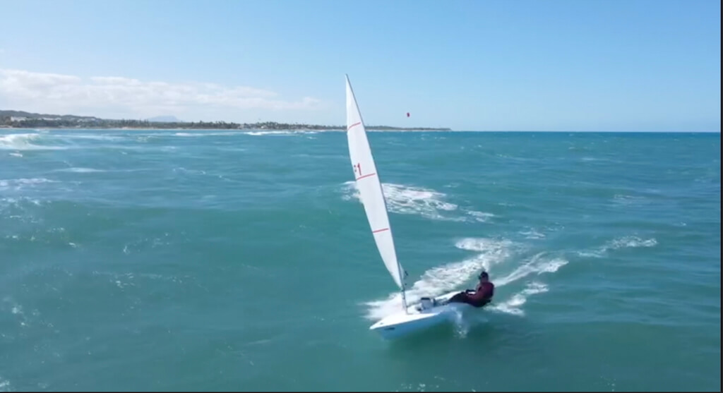 Laser MKII training sail test in Cabarete